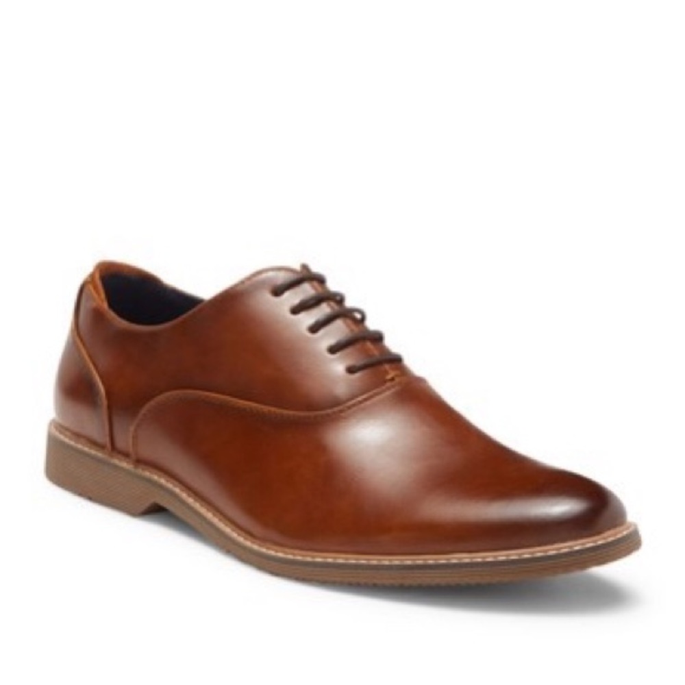 Steve Madden:  Ollie Leather Oxford 11.5 Brown/Tan